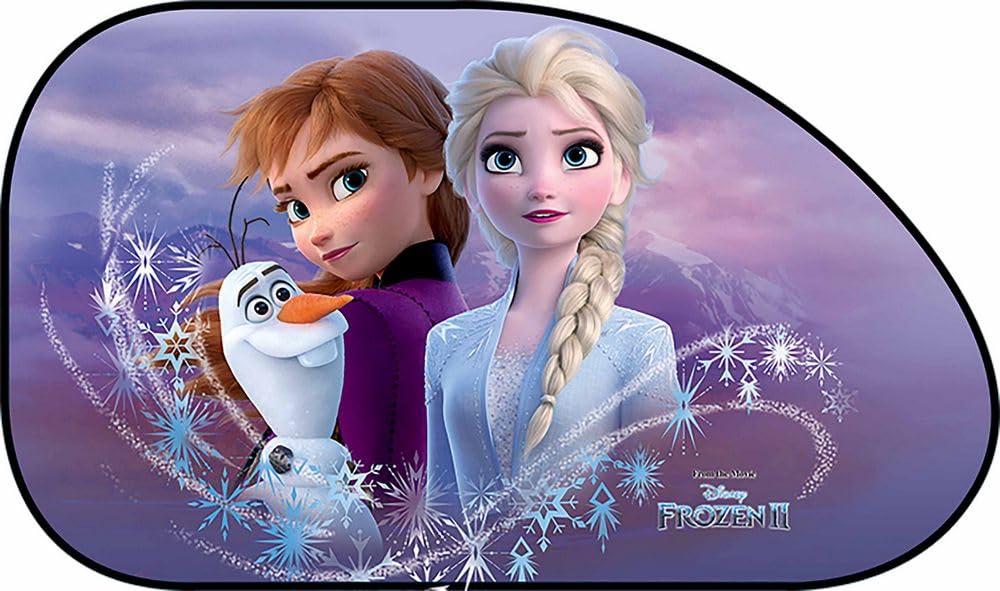 Disney Frozen Anna ELSA Olaf Trapez Auto-Seitenvorhänge (2 Stück), Viola von Disney
