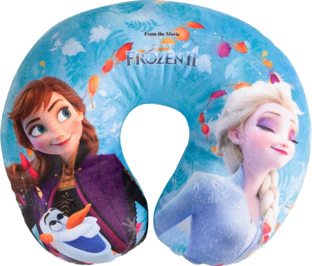 Disney Cervical Travel Nackenkissen aus Frozen II Stoff für Mädchen und Prinzessinnen Anna und ELSA von Frozen