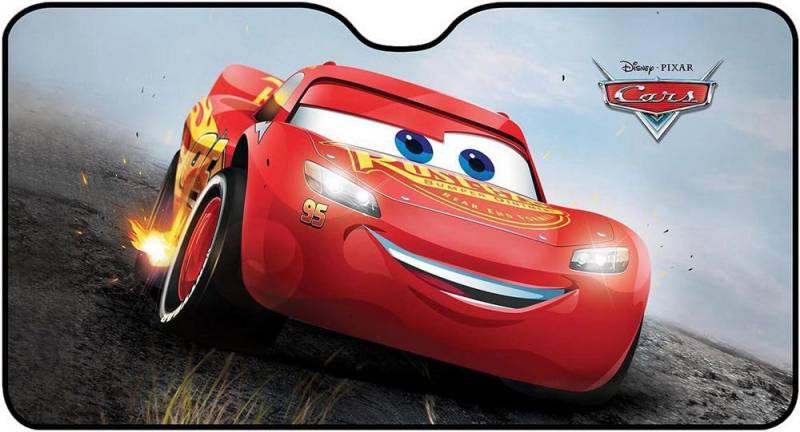 TataWay - Auto Frontscheibe Sonnenschutz | Effektiver Schutz | Disney-Grafiken | Einfach zu Befestigen, Rot, Unica, Polyvinylchlorid (PVC) von TataWay in viaggio si cresce