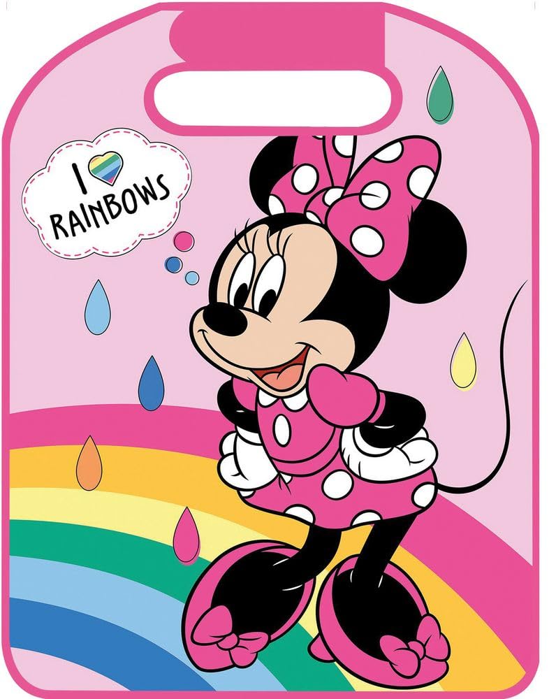 TataWay in viaggio SI cresce - Disney Minnie Universal Autositzschoner | Passend für alle Autos | Leicht zu reinigen | Mit Minnie Maus Grafik | Für Kinder | 45x56 cm, Mickey, PVC von TataWay in viaggio si cresce