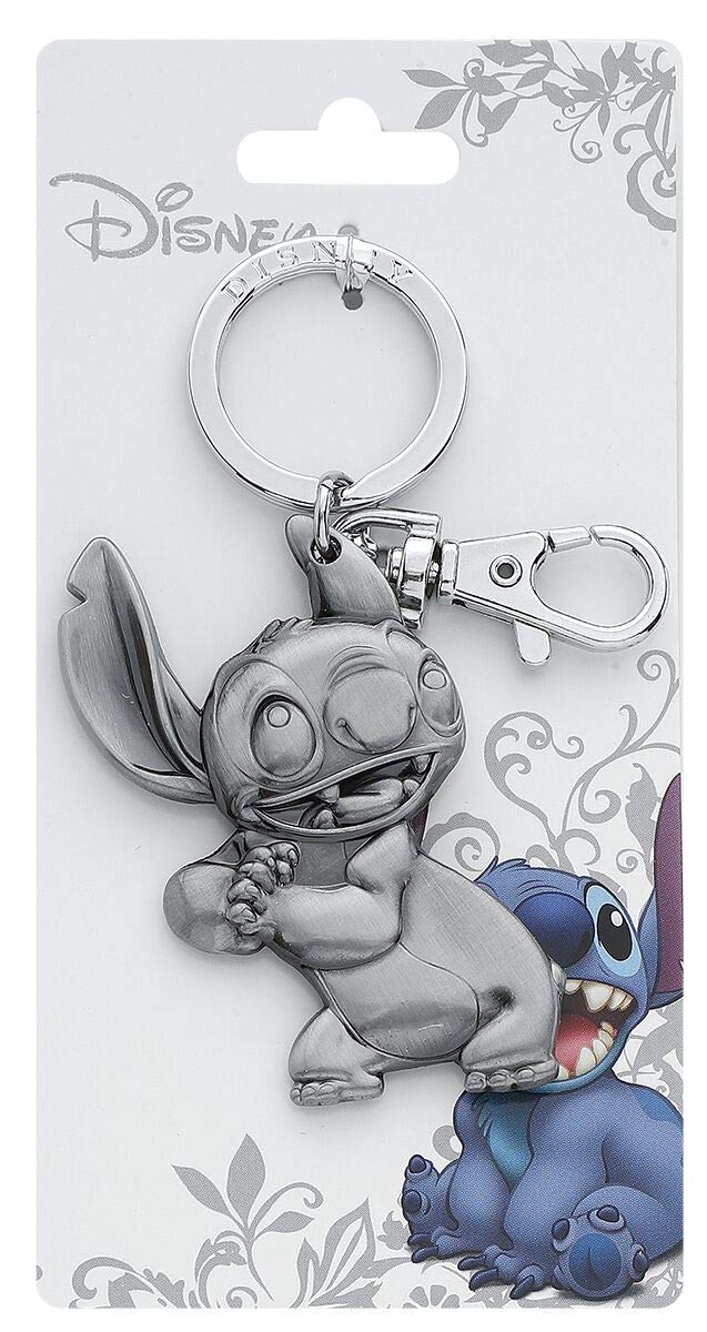 Disney Stitch Schlüsselanhänger, Zinn, Silber, 7,6 cm von Disney