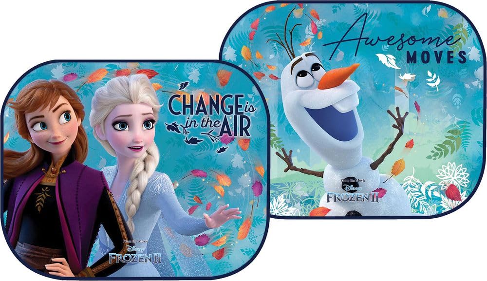 Frozen II ELSA Anna und Olaf Auto Sonnenschutz Seitenvorhänge für Mädchen (2 Stück) von Disney