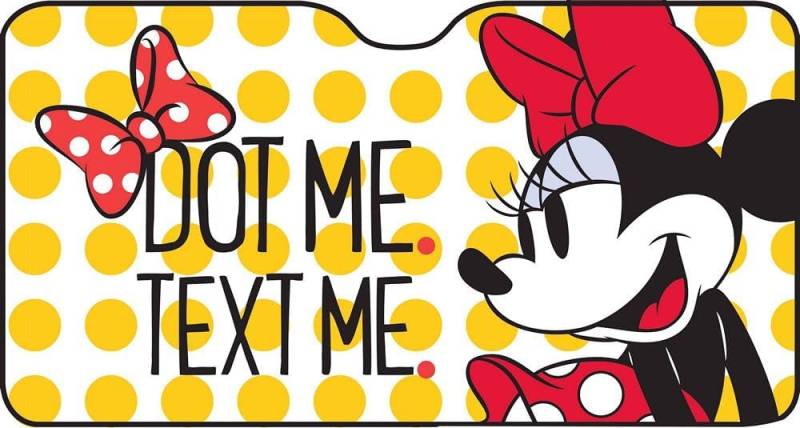 TataWay - Sonnenschutz Frontscheibe für SUV | Maximale Abdeckung mit Disney-Motiven | Einfache Befestigung | Minnie Maus Design, Minnie Maus, unica von Disney Minnie