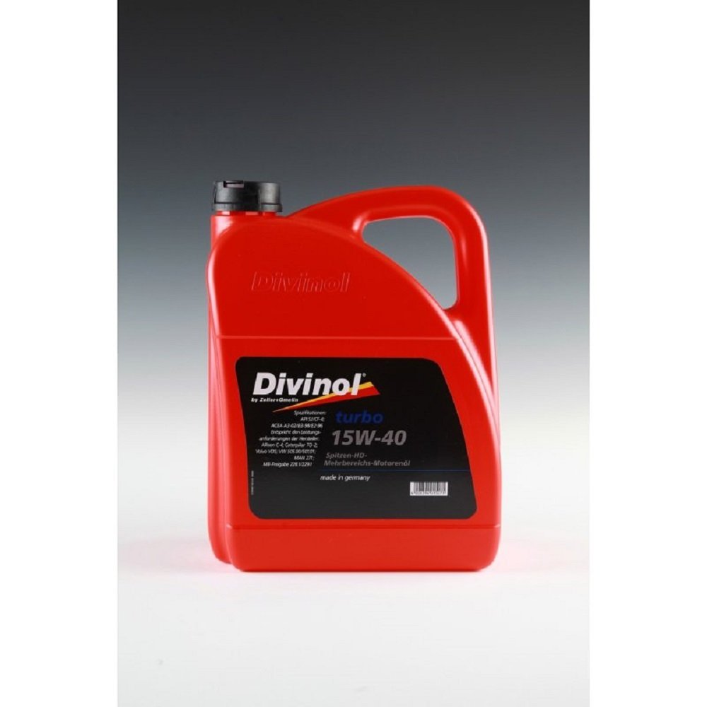 Divinol 49681 Turbo 15W40 Motorenöl Mineralölbasis 1x5 Liter von Divinol