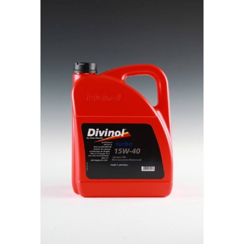 Divinol 49681 Turbo 15W40 Motorenöl Mineralölbasis 1x5 Liter von Divinol