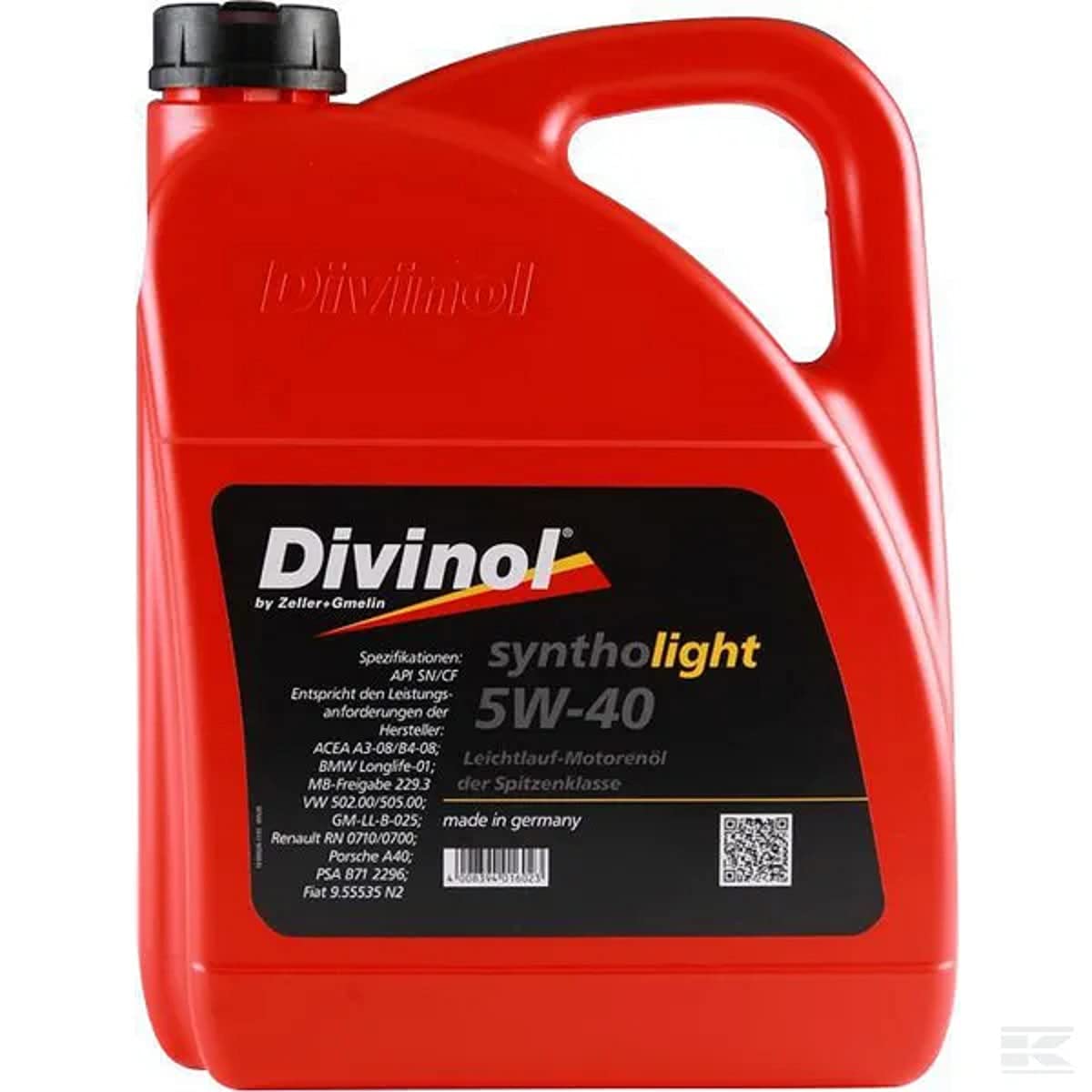 Divinol Syntholight 5W-40 Motoröl 1x5 Liter Divinol Syntholight 5W-40 Motoröl 1x5 Liter von Divinol