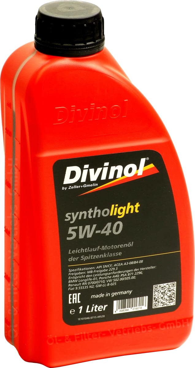 Divinol syntholight 5W-40 1 Liter Divinol syntholight 5W-40 1 Liter von Divinol