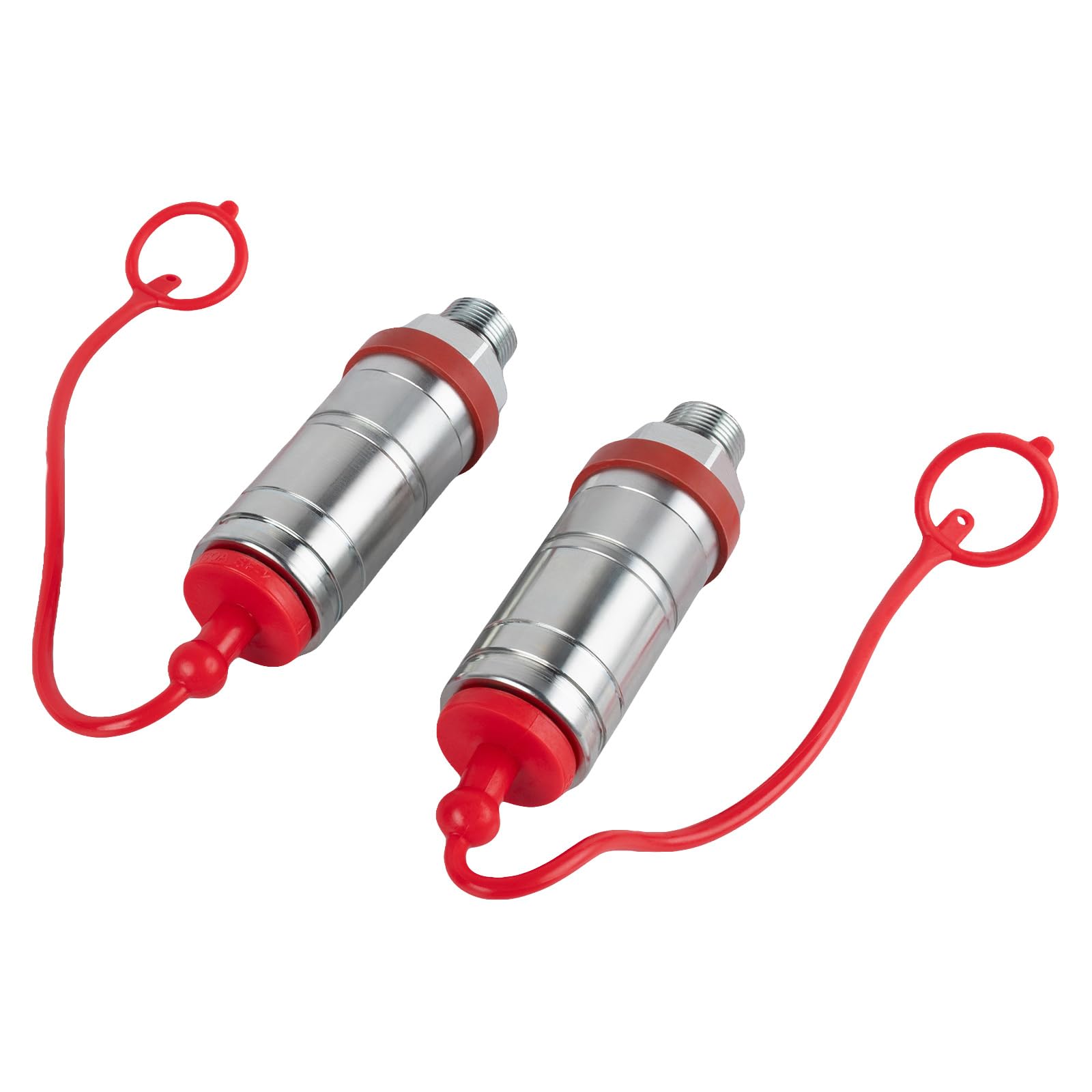 Dixhills 2 PCS 1,27 cm (1/2 Zoll) Hydraulik-Schnellkupplung Hydraulische Schnelltrennung mit Staubkappe Ersatz für JD 6410 6400 6420 7430 Teilenummer AL166181 AL200979 AL170665 AL119348 AL112951 von Dixhills