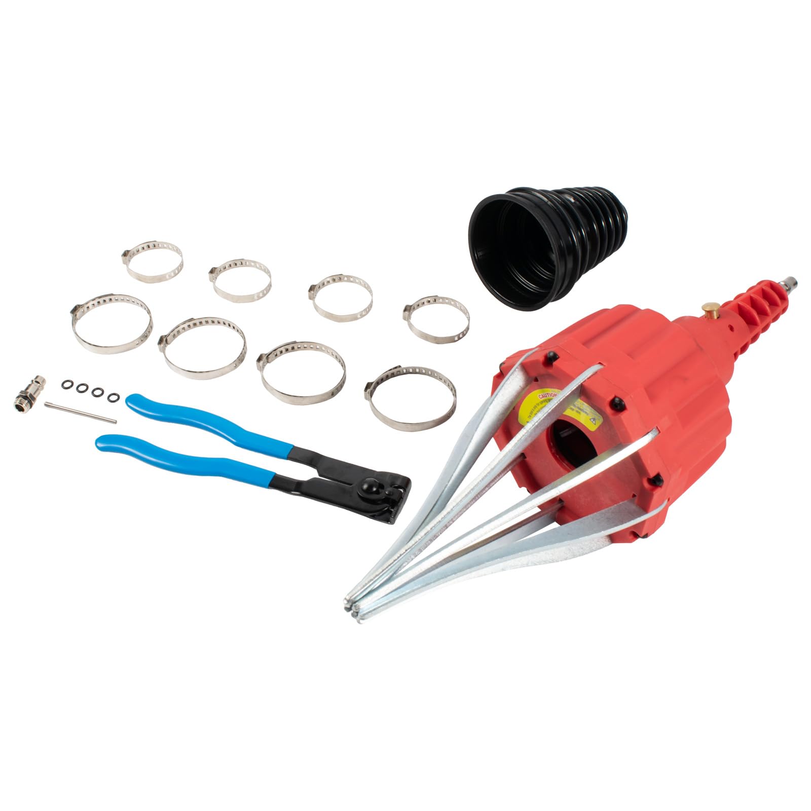 Dixhills Achsmanschettenspreizer Satz 20-120 mm mit Universal Faltenbalg Achsmanschette & Klemmschelle Ohrschelle & Klemmezange, Universelles pneumatisches CV Manschetten Expander Werkzeug Dixhills Achsmanschettenspreizer Satz 20-120 mm mit Universal Faltenbalg Achsmanschette & Klemmschelle Ohrschelle & Klemmezange, Universelles pneumatisches CV Manschetten Expander Werkzeug von Dixhills