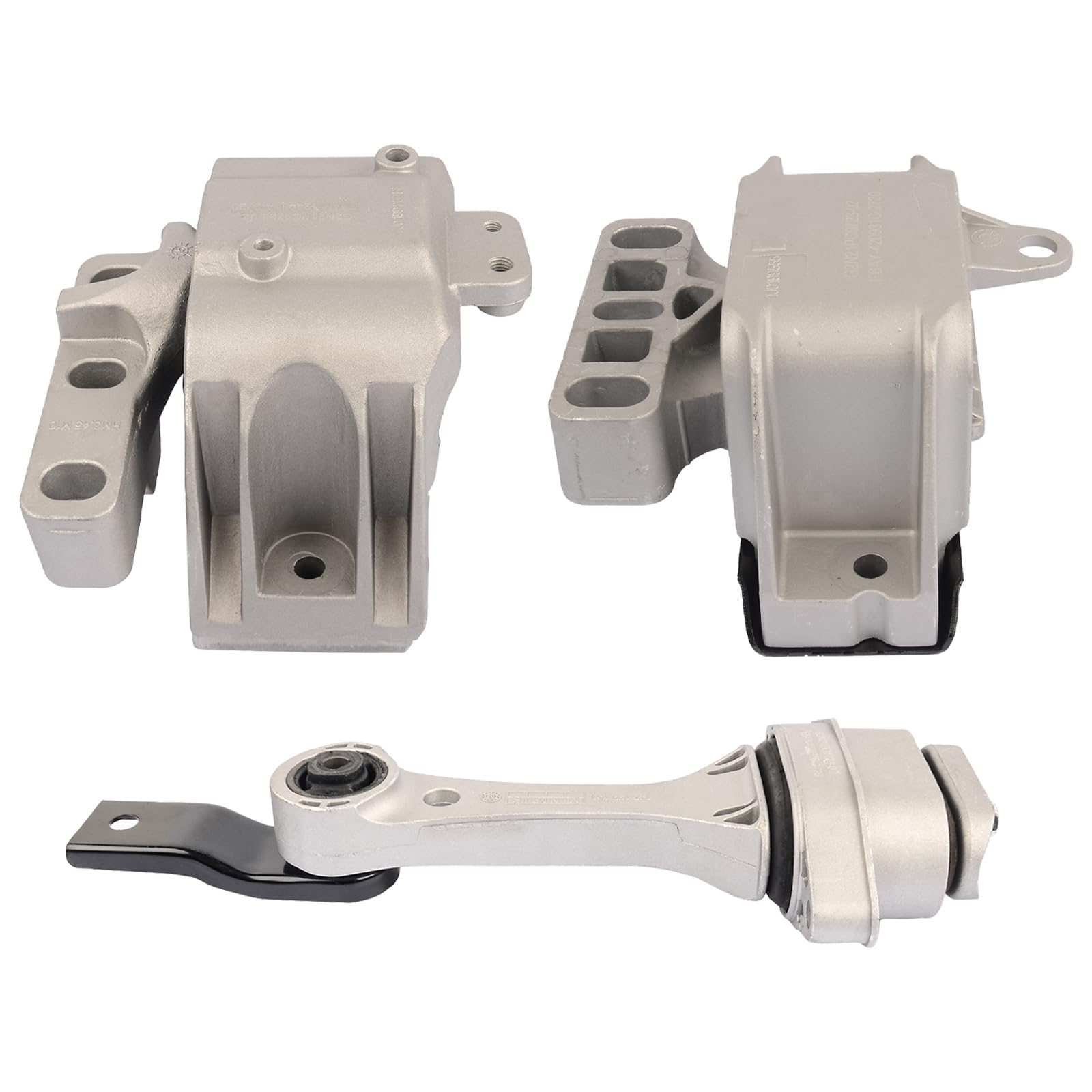 Dixhills Motorlager & Getriebelager Satz 3 Stück Motorlager Halter Motorlagerung Ersatz für A3 8L1 1.8T 1996-2003 Toledo 1L 1M2 Leon 1M1 1999-2006 Golf IV Teilenummer 1J0199262BF 1J0199555AJ von Dixhills
