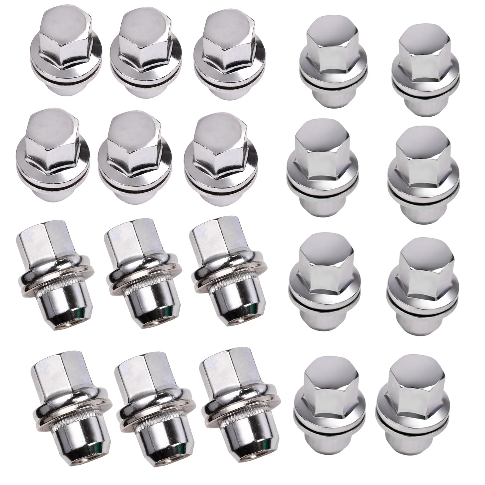 Dixhills Radmuttern Set mit 20 Stück Radmuttern aus Legiertem Stahl, Kompatibel mit LR Sport 2005–2013, Discovery LR3 LR4 2004–2014, L322 2006–2012, Ersatz für LR068126 RRD500290 Dixhills Radmuttern Set mit 20 Stück Radmuttern aus Legiertem Stahl, Kompatibel mit LR Sport 2005–2013, Discovery LR3 LR4 2004–2014, L322 2006–2012, Ersatz für LR068126 RRD500290 von Dixhills
