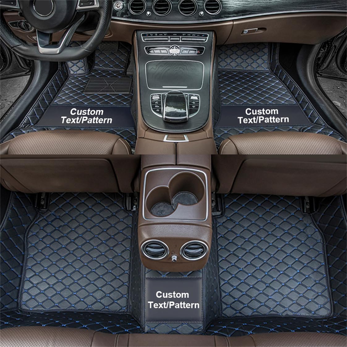Auto Fußmatten für Land Rover Diamant Anti-Rutsch Auto Fussmatten Teppiche Verdickung PVC-Leder Luxus Auto matten von DlonmCen