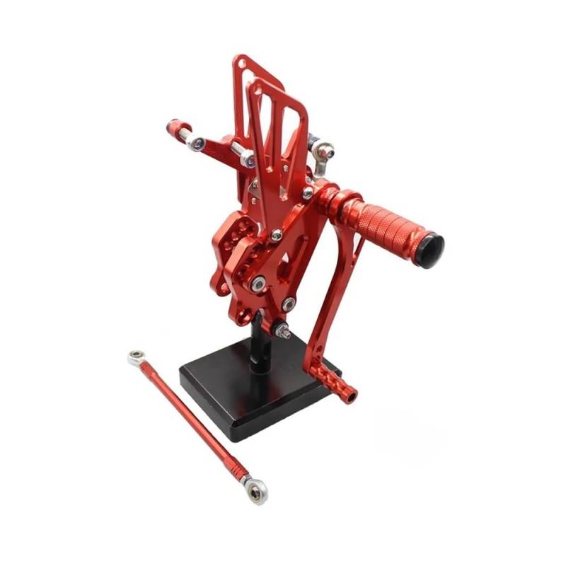 Dngjuen Für ZX10R 2004-2005 2004 2005 CNC Aluminium Einstellbare Motorrad Fußrastenanlage Fußstützen Umschalt Schalthebel Fußrasten Pedal Klappbare Fußstütze von Dngjuen