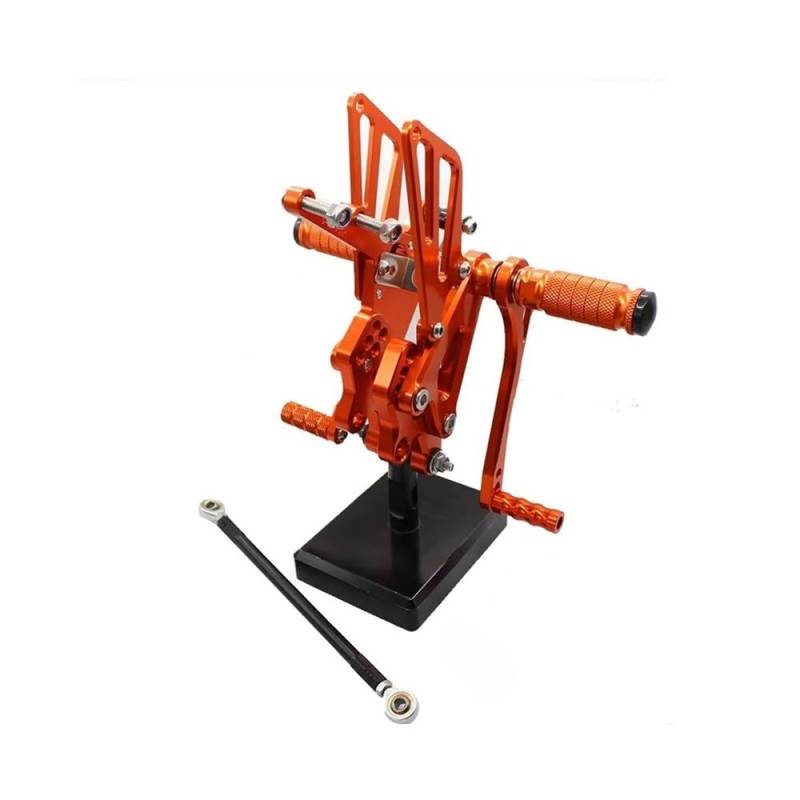 Dngjuen Für ZX10R 2004-2005 2004 2005 CNC Aluminium Einstellbare Motorrad Fußrastenanlage Fußstützen Umschalt Schalthebel Fußrasten Pedal Klappbare Fußstütze von Dngjuen