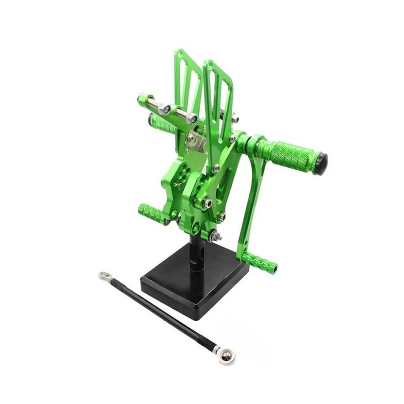 Dngjuen Für ZX10R 2004-2005 2004 2005 CNC Aluminium Einstellbare Motorrad Fußrastenanlage Fußstützen Umschalt Schalthebel Fußrasten Pedal Klappbare Fußstütze von Dngjuen
