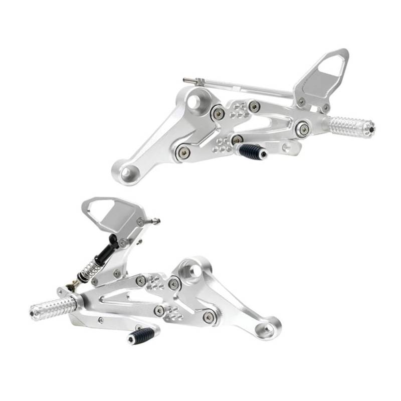 Dngjuen Motorrad Einstellbare Hinten Set Fußrastenanlage Fußstütze Fußstütze Für RS660 Für Tuono660 2021 2022 2023 2024 Klappbare Fußstütze von Dngjuen
