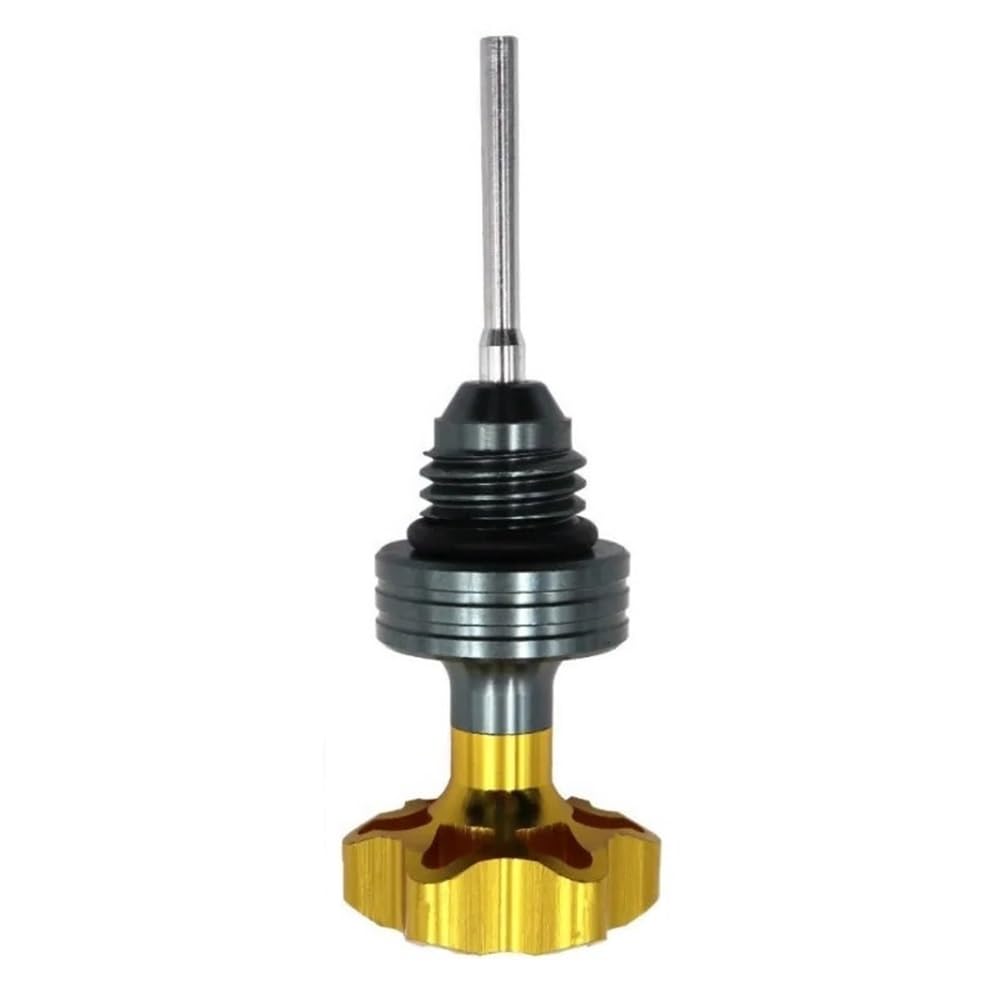 Für GY6 125 150 Motorrad Zubehör Motorölmessstab Füllkappe Motor Kurbelgehäuse Ölstandsanzeige Für Roller Öltemperaturanzeige(YELLOW) von Dngjuen