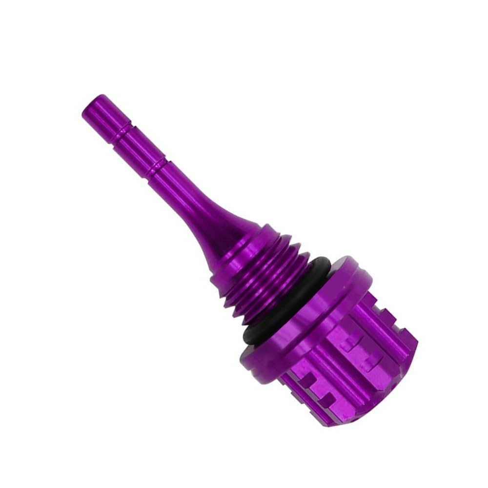Für GY6 Für BWS Für 125CC Motorrad Zubehör Motor Ölmessstab Einfülldeckel Ölstandsanzeige Ölmessstab Öltemperaturanzeige(PURPLE) von Dngjuen