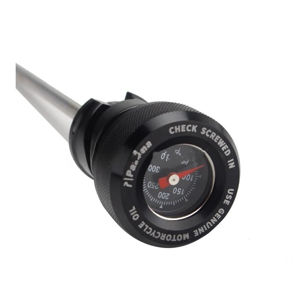 Für Softail Für Breakout Für Deluxe Für Boy Für FXBRS Für FLDE Für FLFB 2018-2021 Motorrad Motoröl Temperatur Ölmessstab Öltemperaturanzeige(Black) von Dngjuen