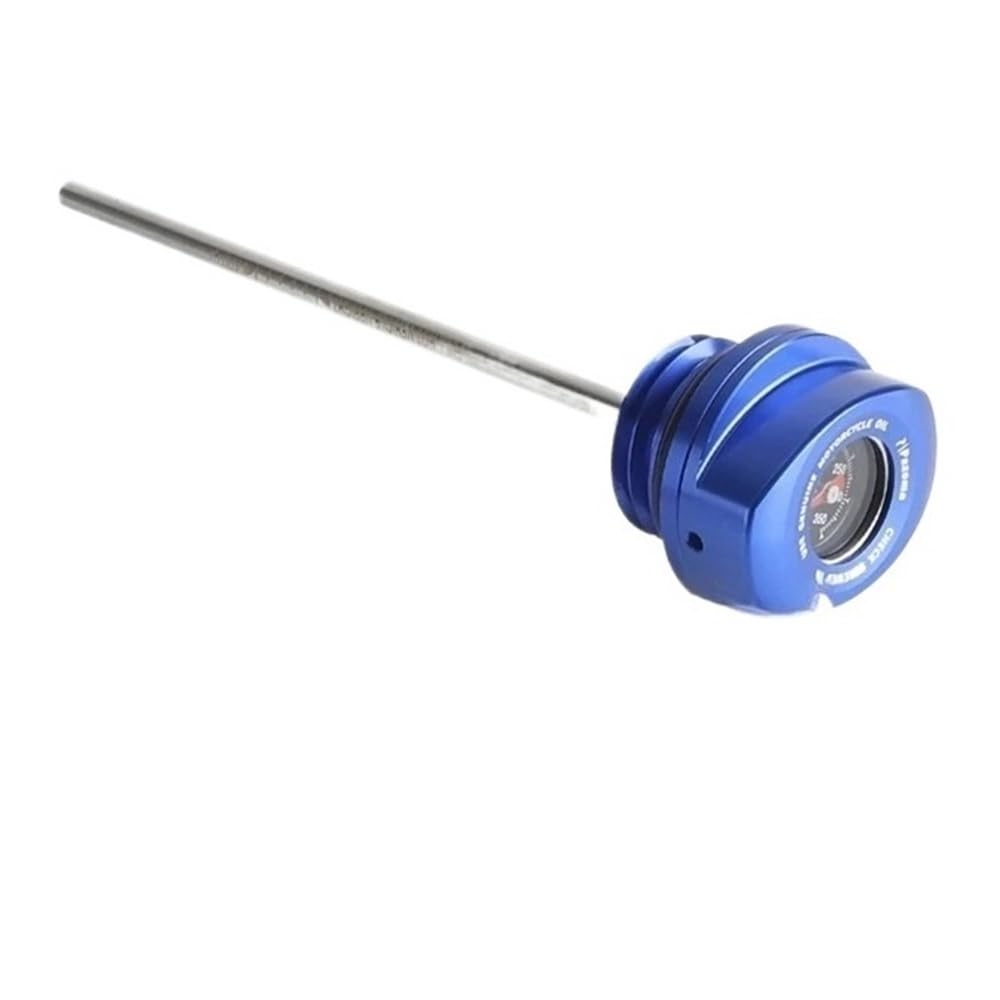 Für Touring 23-später Motorrad Zubehör Motoröl Temperatur Gauge Kraftstoff Tank Temp Ölmessstab Ölstand Gauge Ölmessstab Öltemperaturanzeige(Blue) von Dngjuen