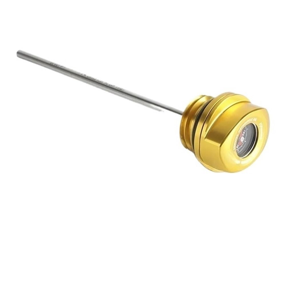 Für Touring 23-später Motorrad Zubehör Motoröl Temperatur Gauge Kraftstoff Tank Temp Ölmessstab Ölstand Gauge Ölmessstab Öltemperaturanzeige(YELLOW) von Dngjuen