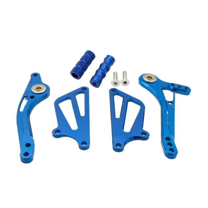Für ZX10R 04-05 Motorrad Fuß Peg Bremse Gangschaltung Shifter Hebel Zubehör Teil Fußschalthebel(A set Blue) von Dngjuen