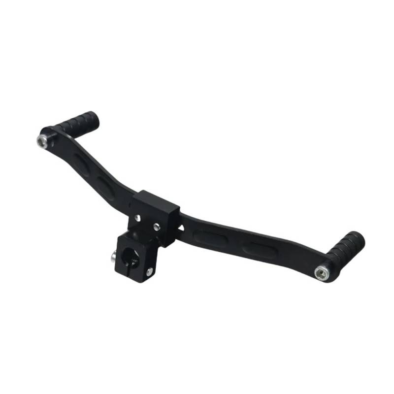 Motolovee Universal Motorrad Aluminium Dual Möglichkeiten Getriebe Schalthebel Fußstütze Pedal Shifter Motorrad Roller Refit Zubehör Fußschalthebel(Black) von Dngjuen