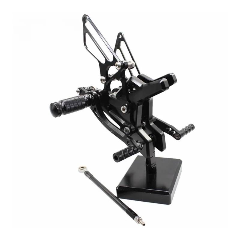 Motorrad Fußstütze Fußpedal Pegs Hinten Set Ständer Fußrasten Brems Schalthebel Halterung FÜR Z750 2004-2006 Z 750 Fußschalthebel(Black) von Dngjuen