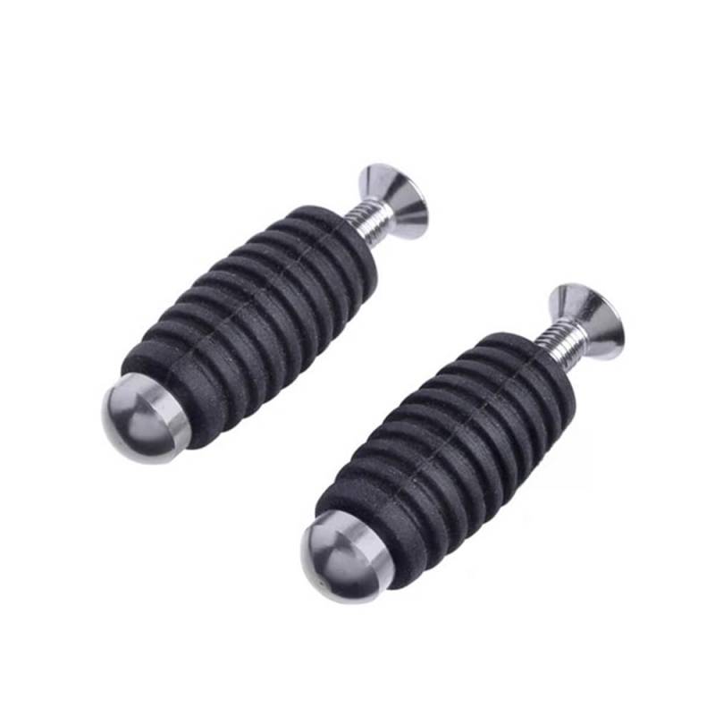 Motorrad Getriebe Shift Bremshebel Pegs Toepegs Pedale M6 6mm Fußrasten Für Fußschalthebel(Titanium) von Dngjuen