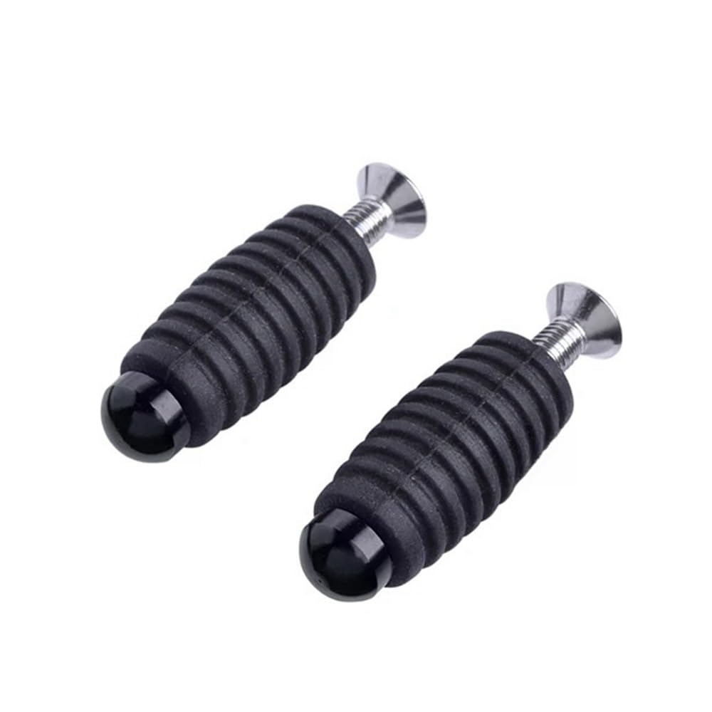 Motorrad Getriebe Shift Bremshebel Pegs Toepegs Pedale M6 Fußrasten Für Fußschalthebel(Black) von Dngjuen