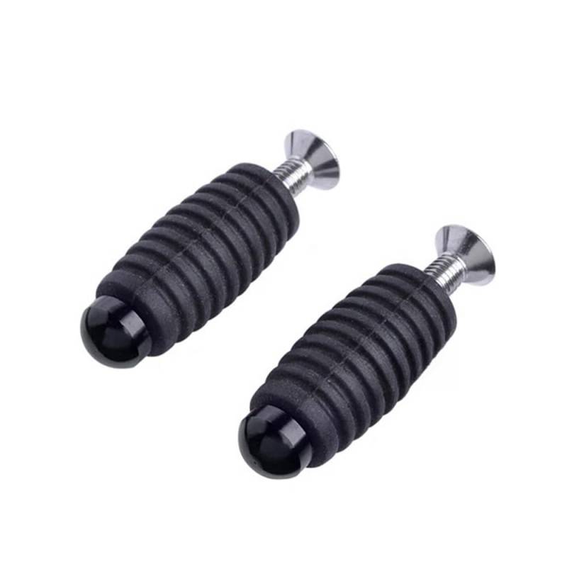 Motorrad Getriebe Shift Bremshebel Pegs Toepegs Pedale M6 Fußrasten Für Fußschalthebel(Black) von Dngjuen