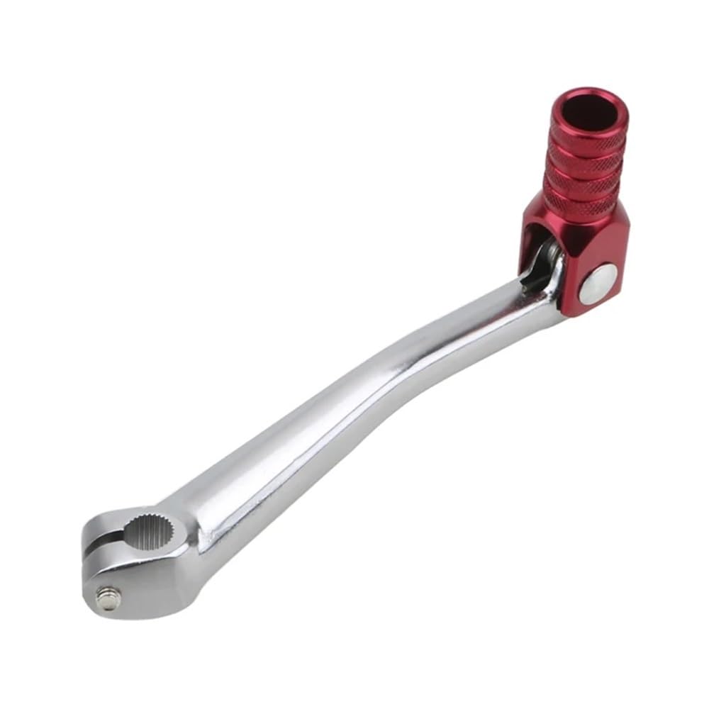 Motorrad Schalthebel CNC Aluminium Bikes Getriebe Schalthebel Universal Für Fußschalthebel(Red-Grey) von Dngjuen