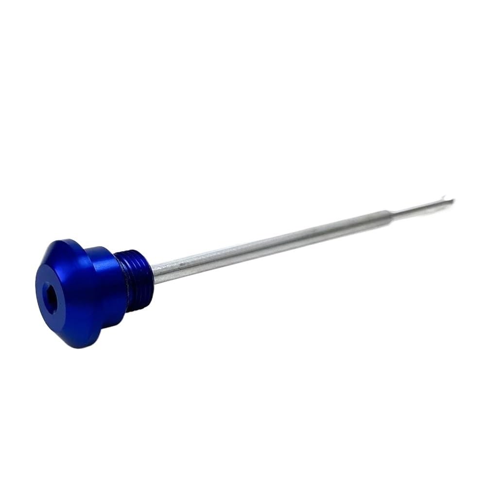 Motorrad Zubehör Ölablass-Messstab Kraftstoffmotor Ölstandsanzeige Messstab Für V&espa Für Spring 150 Für Sprint 150 Öltemperaturanzeige(Blue-LOGO) von Dngjuen
