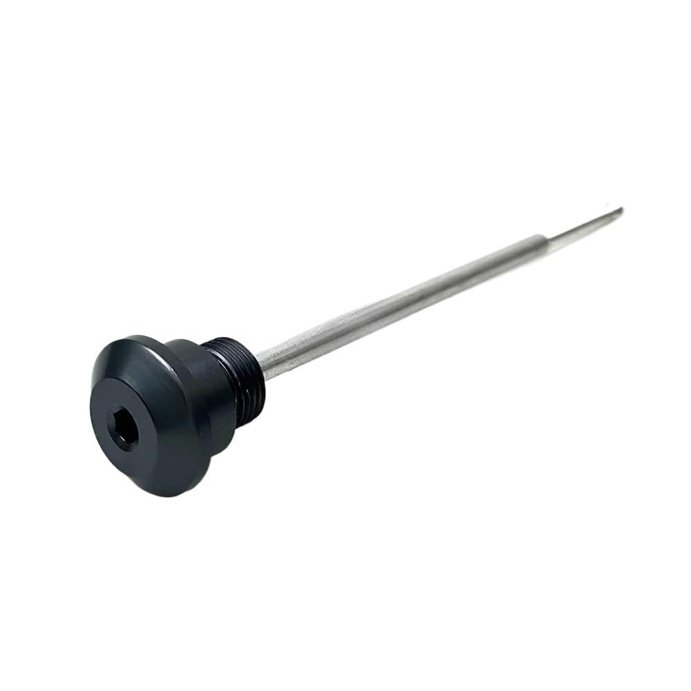Motorrad Zubehör Ölablass-Messstab Kraftstoffmotor Ölstandsanzeige Messstab Für V&espa Für Spring 150 Für Sprint 150 Öltemperaturanzeige(Titanium-LOGO) von Dngjuen