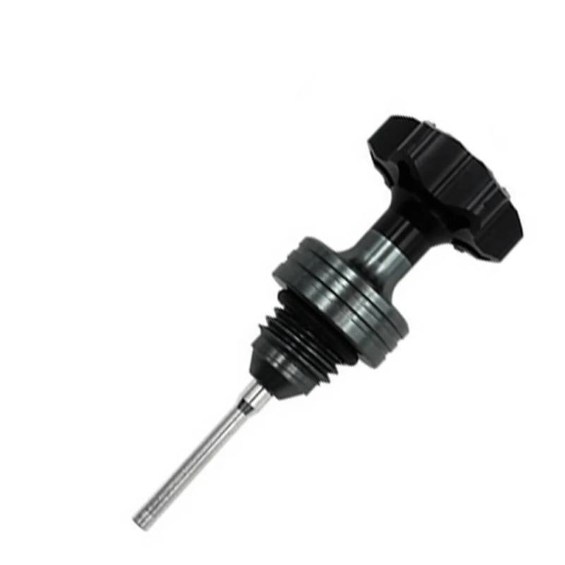 Motorrad Zubehör Ölstandsanzeige Ölmessstab Motorölmessstab Einfülldeckel Motor Kurbelgehäuse Ölstandsanzeige Für Roller Öltemperaturanzeige(Black) von Dngjuen