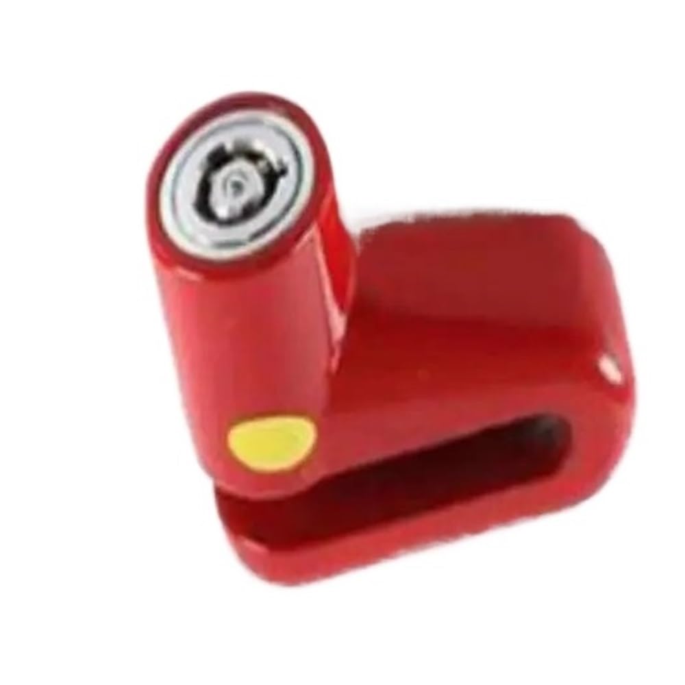 Motorräder Rad Disc Lock 110db Sound Motion Sensor Sicherheit Universal Bremsscheiben Für Motorräder Fahrräder Scheibenschlos(Red) von Dngjuen
