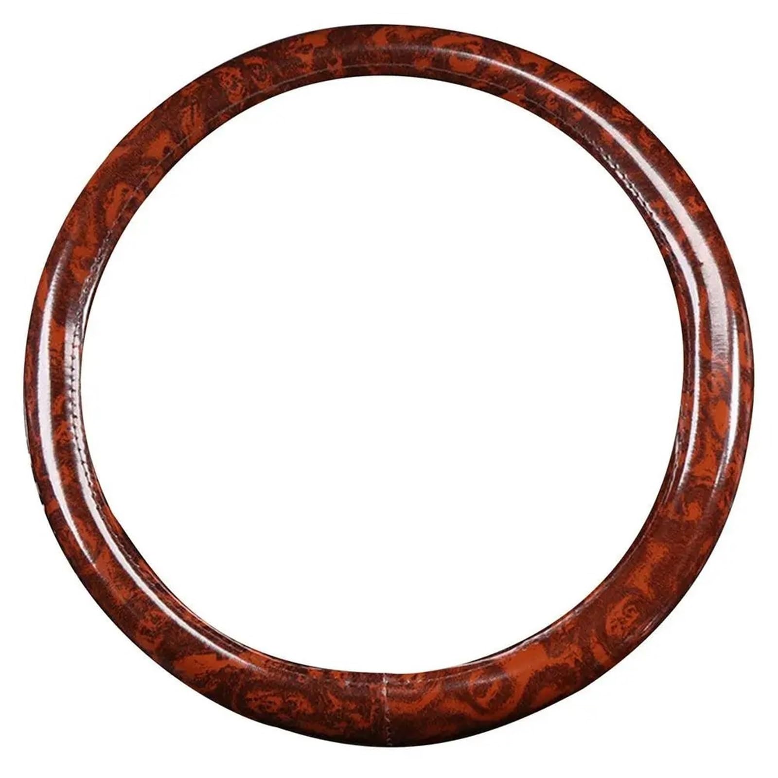Auto Lenkradbezug Auto-Lenkrad-Abdeckung rutschfest Elastischer Griff Universell 38 cm Holzmaserung Lenkradhülle Autozubehör Auto Lenkradschutz(B) von Dnhqknog