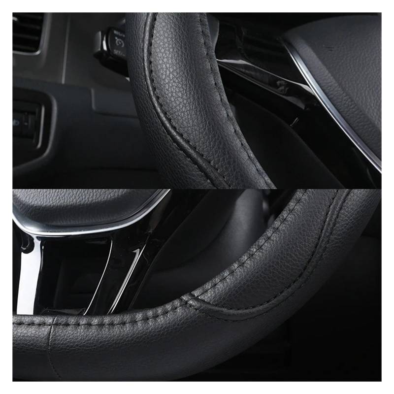 Auto Lenkradbezug Für Nissan Für X-Trail Für Qashqai Für Rogue Für Kicks Für Altima Für Teana 2017-2024 D Typ Auto Lenkrad Abdeckung Auto Lenkradschutz(Red Thread) von Dnhqknog