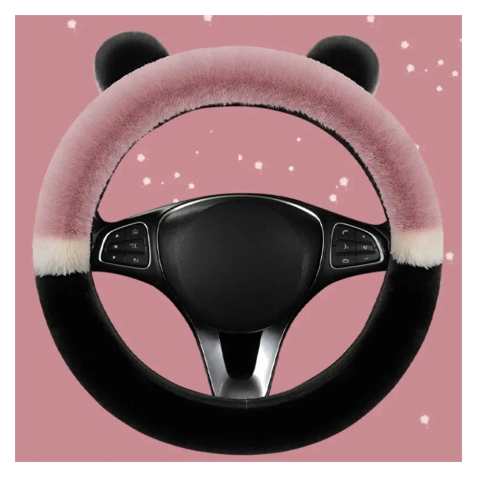Auto Lenkradbezug Universal 36-38cm Auto Lenkrad Abdeckung Winter Flauschigen Abdeckung Für Lenkrad Auto Lenkung Wrap Auto Lenkradschutz(Cameo Brown) von Dnhqknog