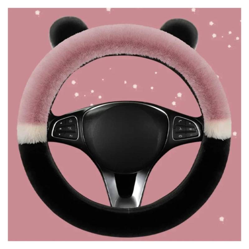 Auto Lenkradbezug Universal 36-38cm Auto Lenkrad Abdeckung Winter Flauschigen Abdeckung Für Lenkrad Auto Lenkung Wrap Auto Lenkradschutz(Cameo Brown) von Dnhqknog