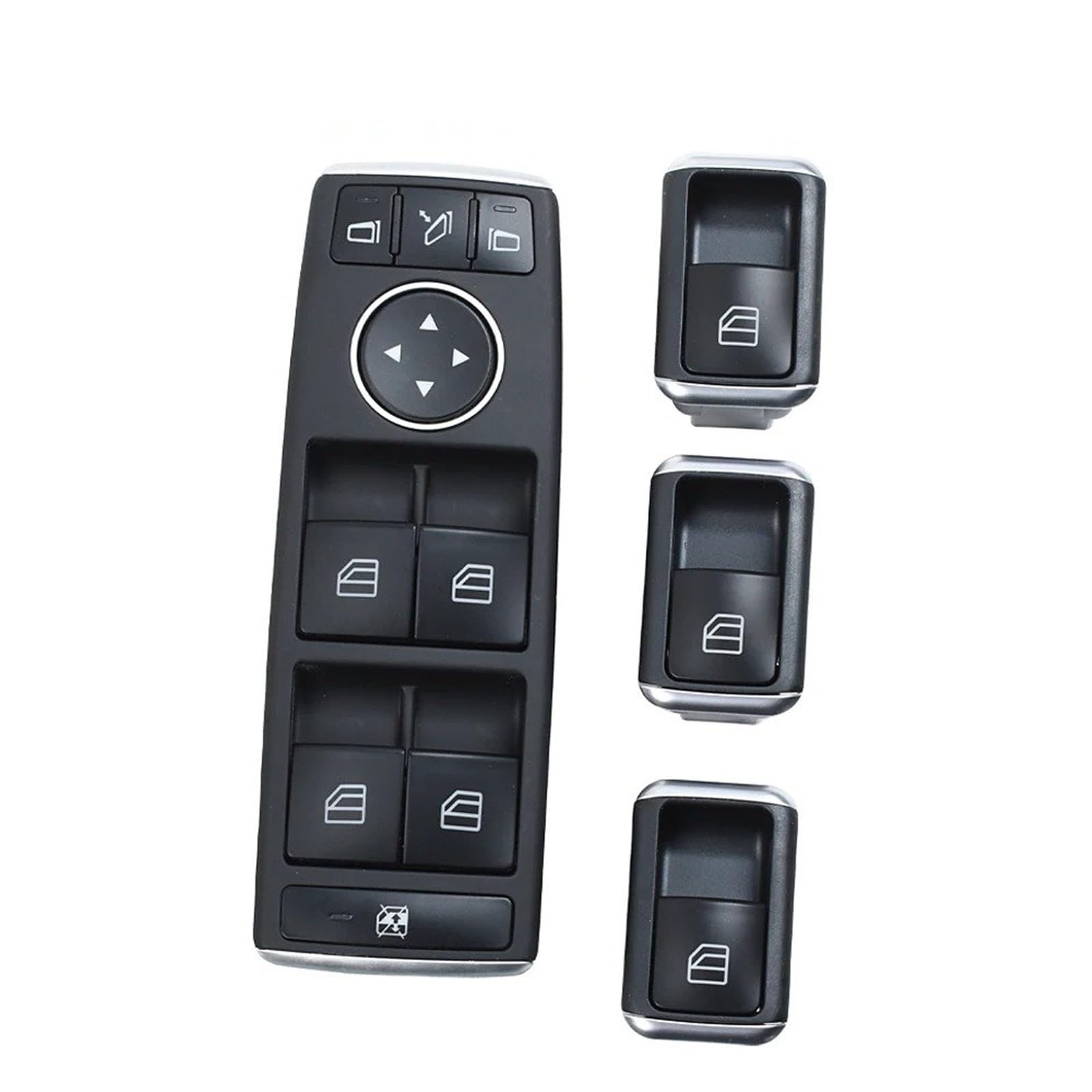 Fensterheberschalter Für Benz CE Klasse W204 W207 W212 C200 220 250 300 E200 260 Für GLK204 250 350 LHD RHD Power Fensterheber Schalter Taste Fensterheberregler(Model B 4pcs Set) von Dnhqknog