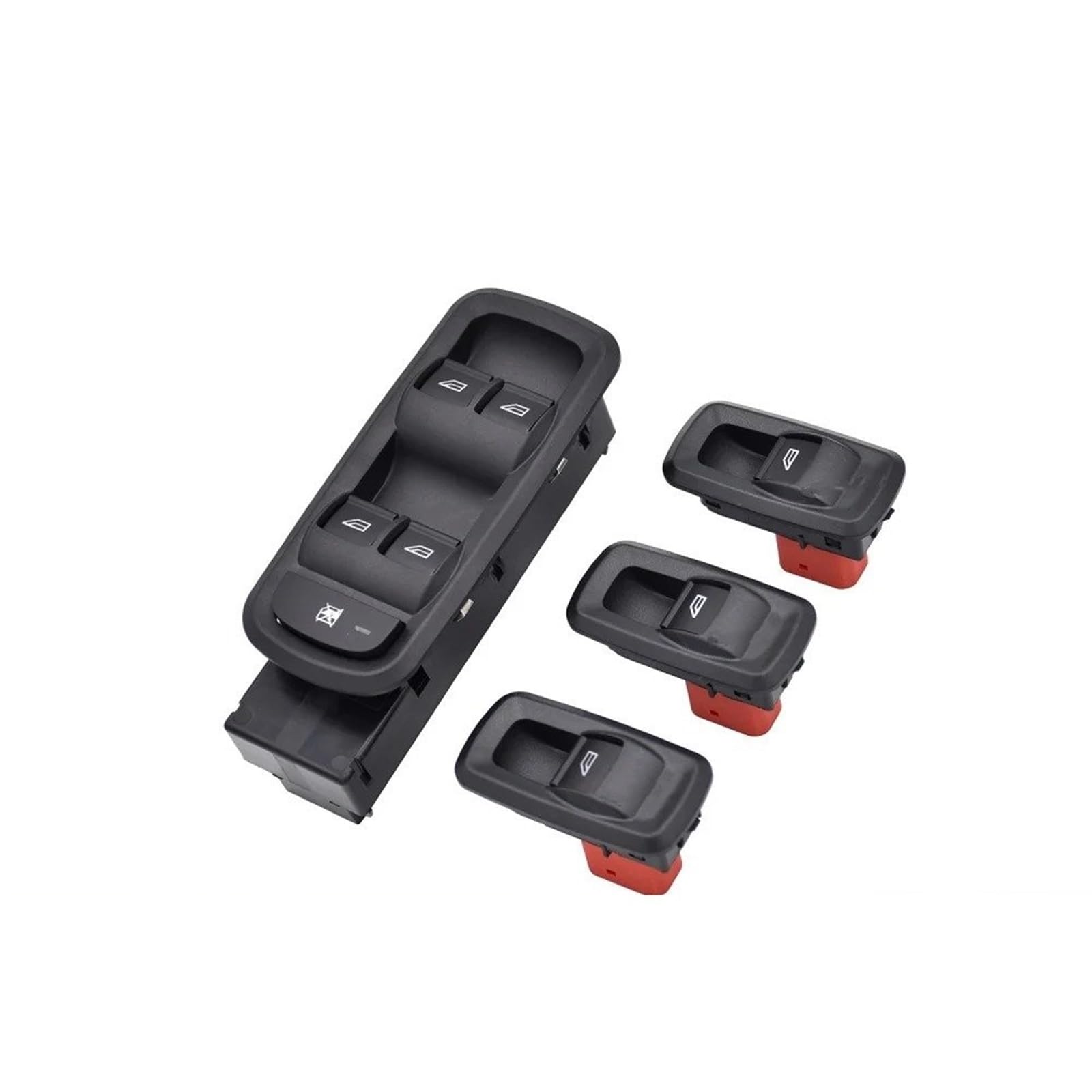 Fensterheberschalter Für Ford Für Festiva Für Fiesta 2009-2014 8A6T-14529-AA Elektrischer Fensterheber-Steuerschalterknopf Fensterheberregler(Set) von Dnhqknog