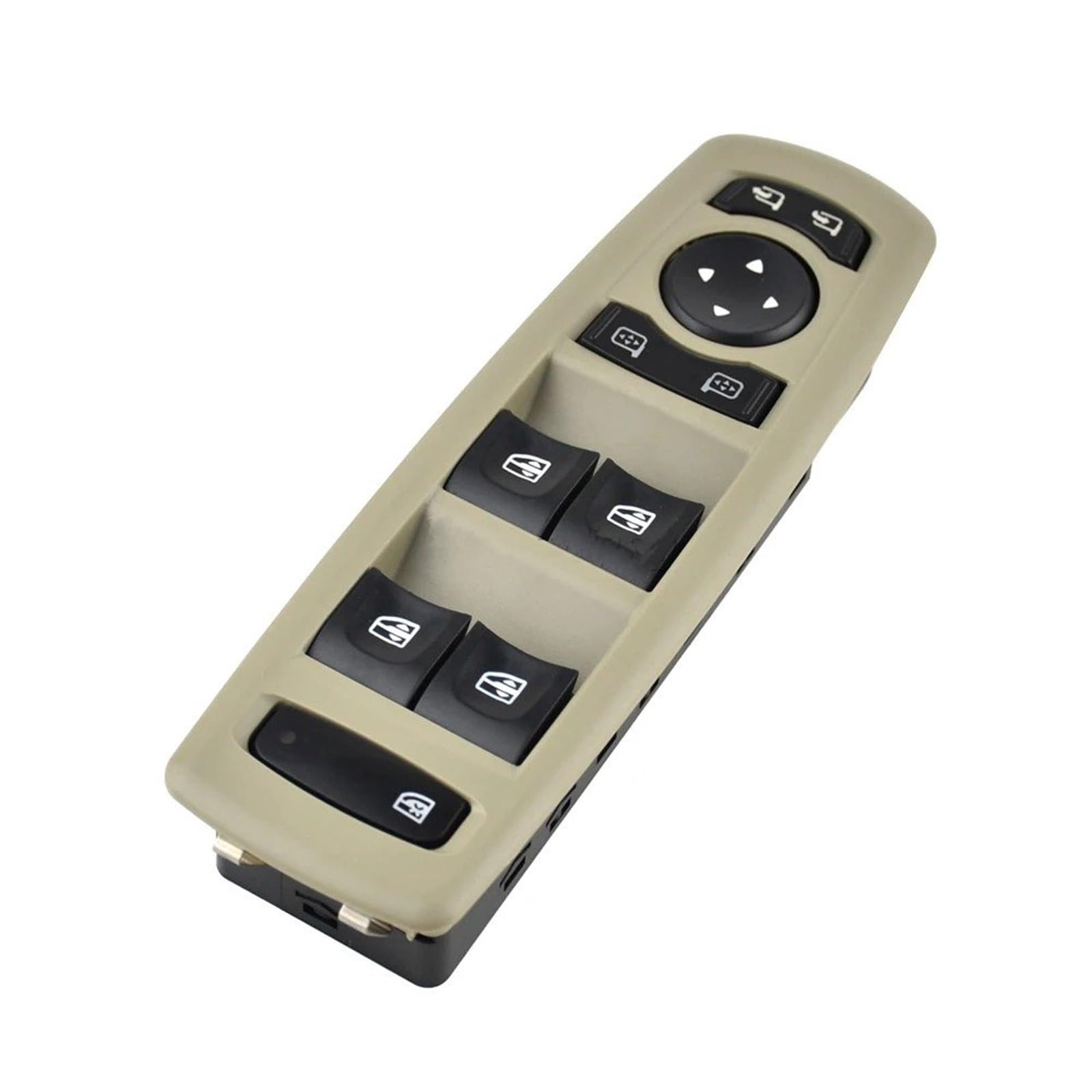 Fensterheberschalter Für Megane Für Laguna III 2008-2016 254000015R 25400-0015R Electric Power Master Fenster Schalter Fensterheberregler(Beige) von Dnhqknog