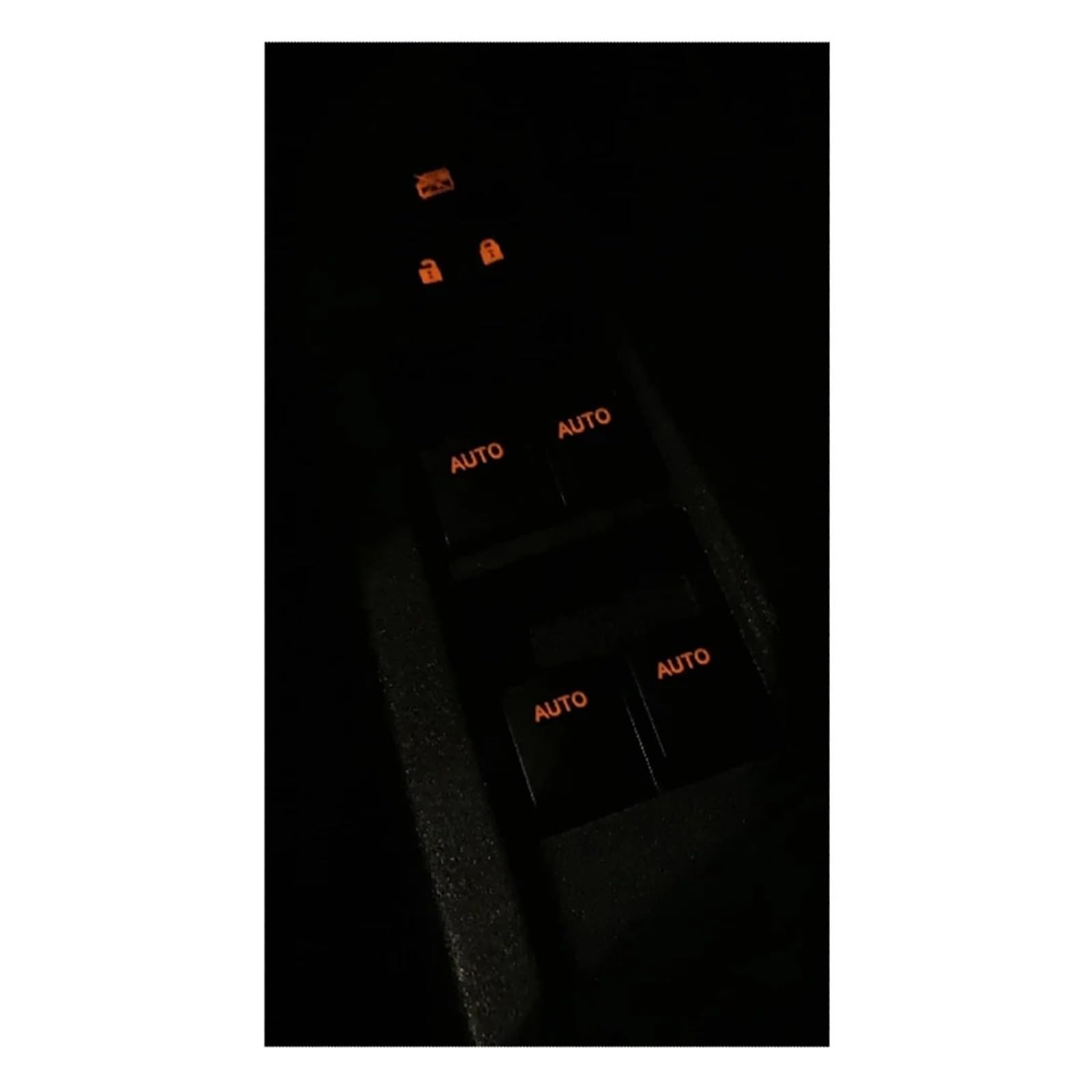 Fensterheberschalter Für Toyota Für RAV4 Für Corolla Für Yaris 2005-2015 Fahrer Passagier Power Fenster Glas Heber Schalter Steuerung Mit Auto Beleuchtete Taste Fensterheberregler(Driver-orange) von Dnhqknog