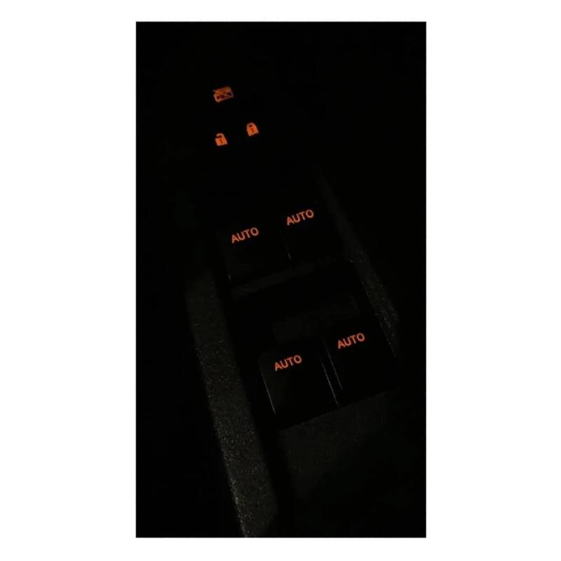 Fensterheberschalter Für Toyota Für RAV4 Für Corolla Für Yaris 2005-2015 Fahrer Passagier Power Fenster Glas Heber Schalter Steuerung Mit Auto Beleuchtete Taste Fensterheberregler(Driver-orange) von Dnhqknog