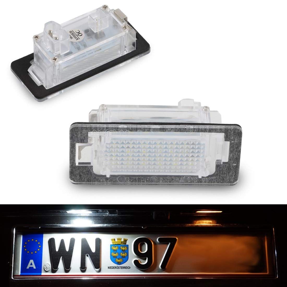 Do!LED A011 LED Kennzeichenbeleuchtung Kaltweiss/Pure White mit E-Prüfzeichen 100% wasserdicht!!! von Do!LED
