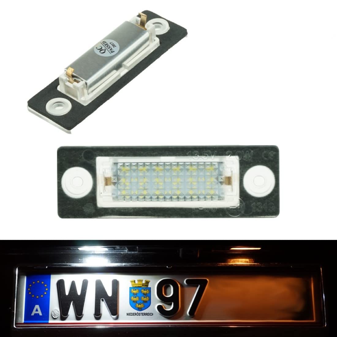Do!LED D03 LED Kennzeichenbeleuchtung mit Dichtung und E-Prüfzeichen von Do!LED