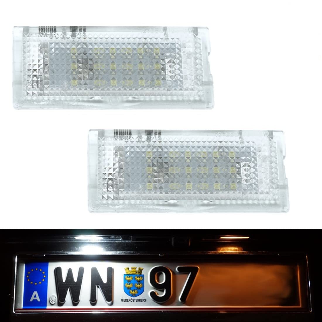 Do!LED E46-4D LED Kennzeichenbeleuchtung Xenon Weiss mit E Prüfzeichen Do!LED E46-4D LED Kennzeichenbeleuchtung Xenon Weiss mit E Prüfzeichen von Do!LED