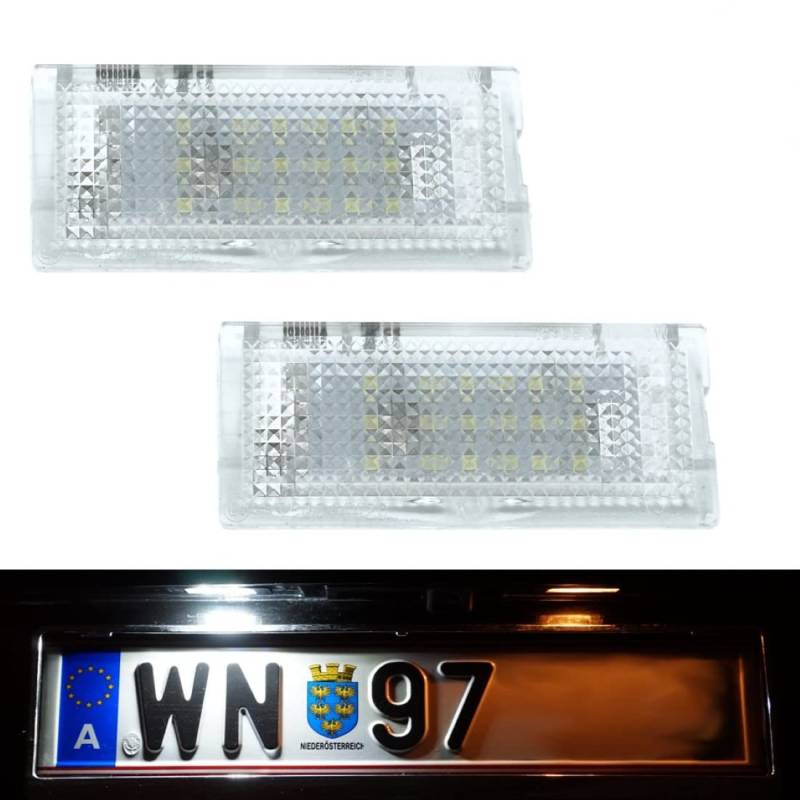 Do!LED E46-4D LED Kennzeichenbeleuchtung Xenon Weiss mit E Prüfzeichen von Do!LED