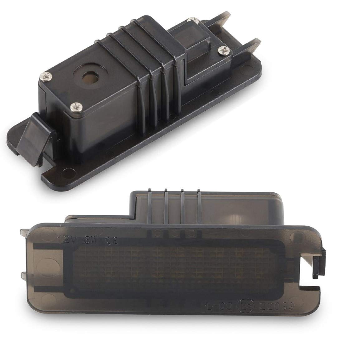 DoLED D01-1s LED Kennzeichenbeleuchtung mit E-Prüfzeichen getönt/Rauchglas 100% Wasserdicht Kaltweiss/Pure White DoLED D01-1s LED Kennzeichenbeleuchtung mit E-Prüfzeichen getönt/Rauchglas 100% Wasserdicht Kaltweiss/Pure White von Do!LED